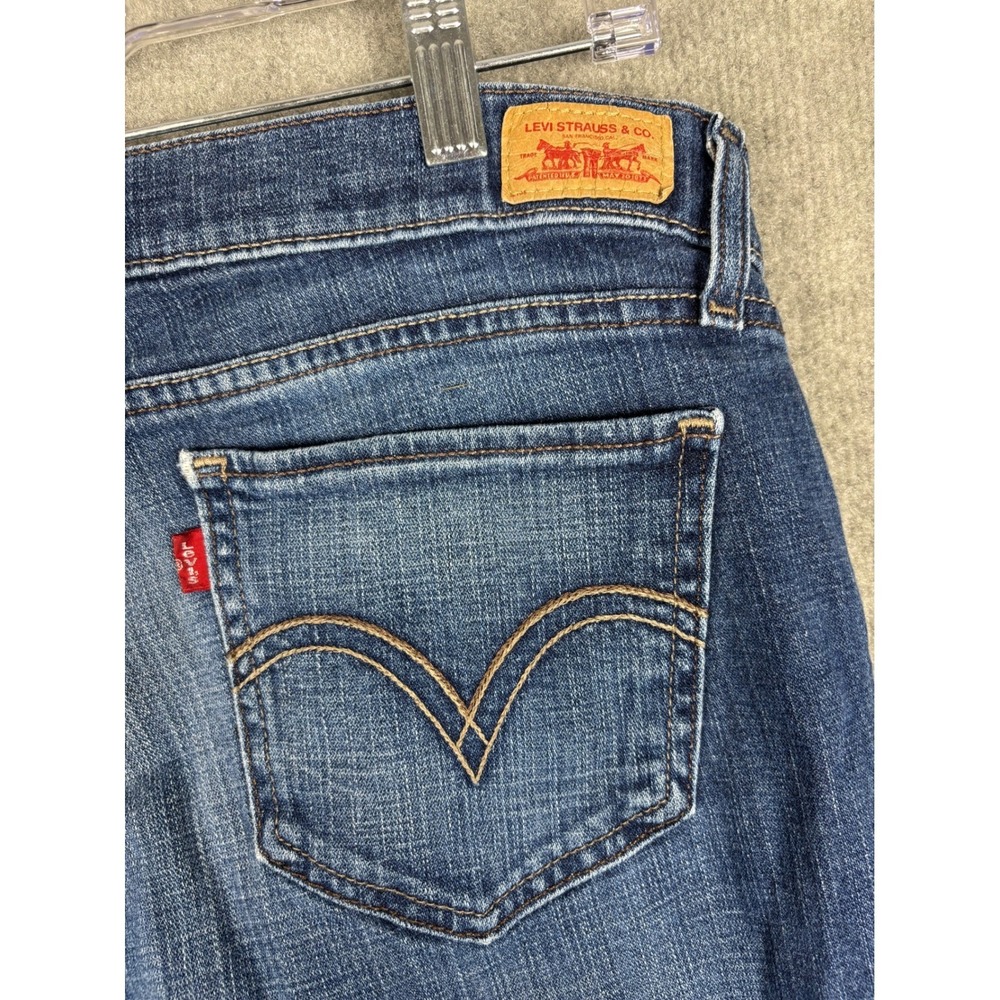 Levi's 524 Too Superlow Bootcut Jeans Size 17M Blue Low Rise Denim - Picture 7 of 10